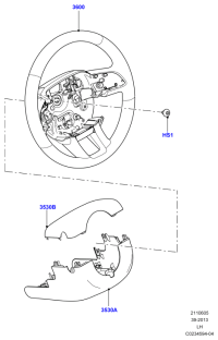 LR025769-Shroud assy-steering