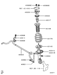 4055A048-DAMPER,FR SUSP STRUT