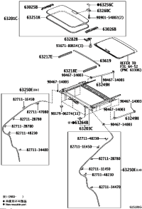 6320158050-GLASS SUB-ASSY, TILT ROOF