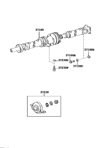 3710042060-SHAFT ASSY, PROPELLER W/CENTER BEARING