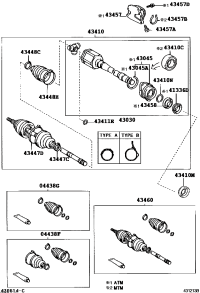 0442858060-BOOT KIT, FRONT DRIVE SHAFT, IN & OUTBOARD, RH