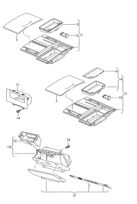 7L6857961D-Ashtray w/housing & lighter