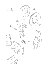 1K0615123M-Housing assy-caliper