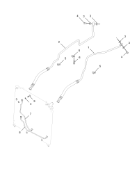 K36820CD040-Tube, oil cooler inlet