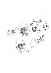 20979143-Steering wheel (incl 2-4,7, 9-12,14, 15)