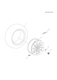 26219815-Tire set, front and rear (P225/60R18 AL3)