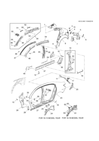 13104327-Cover, rocker panel outer hole