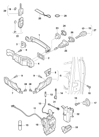 3B0837205G-Handle, outer