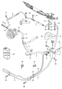 4B1422893AH-Extn hose-vane pump to strg