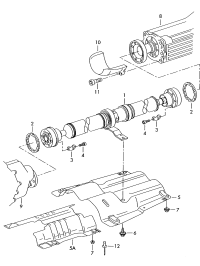 3D7521101G-PORSCHE CAYENNE CARDAN SHAFT
