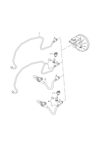 L5QD612041AC-Vacuum hose with check valve and pressure sensor