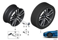 36118091763-Black standard paint, disc rim light metal ink