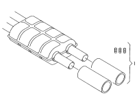 3C8071910-Baffle, exhaust tail pipe##