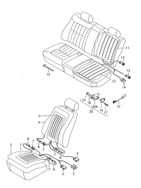 4E0963551C-Heating element-seat side
