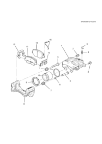 84121520-Kit, fr disc brake plate