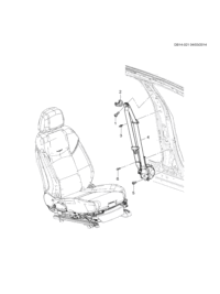 23402764-Belt retractor, front (including 1,2, 5)