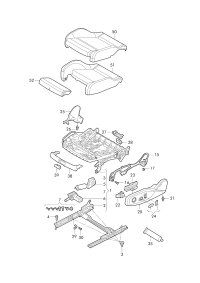L3TD881105G-Tray assy-seat w/height
