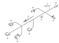 L3C8971192G-Wiring harness, for rear hatch lid for vehicles with reverse photographic system##