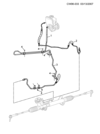 9041817-Hose, p/s inlet (pump side)