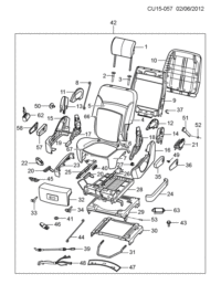 93731270-Cap, rr seat reclining