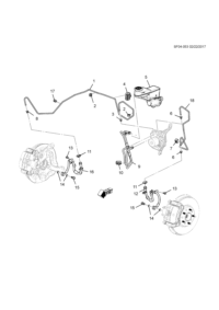 84150936-Pipe assy-fr brake (incl 2-4,8, 17)