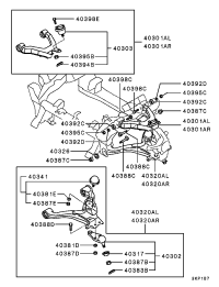 MR496795-LOWER ARM LH