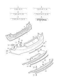 4G8807067AG-Bumper cover