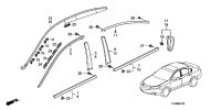 73155TK4A01-CLIP,SIDE MOULDING