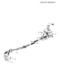 24102857-Manual transmission control (w/shift mode) (incl. 7-9)