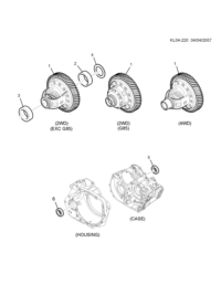 93743524-Seal, front differential case