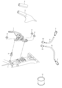1ZD711303-Rod assy-hand brake