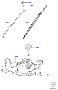 LR012047-BLADE ASSY - WIPER LHD