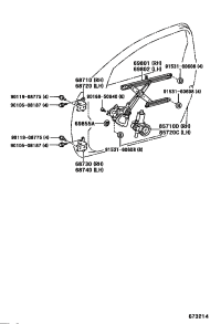 6871030160-HINGE ASSY, FRONT DOOR, UPPER RH