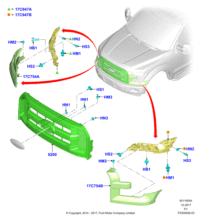 FL3Z17C947G-BRACKET,HARNESS