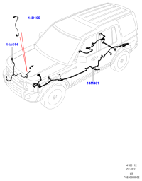 LR029814-HARNESS ASSY-OIL PRESSURE SENS