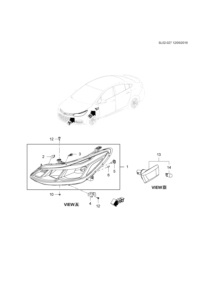 84224144-Headlamp (incl 2, 3, 5, 6)