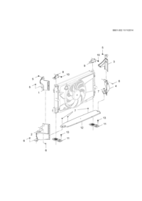 26265003-Radiator air lwr