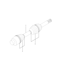 4130009002-Shaft assy, front drive