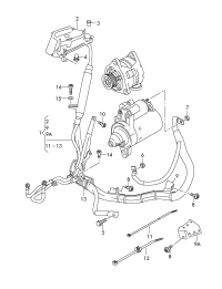 4H0971224AT-Harn, starter & alternator, w/ground