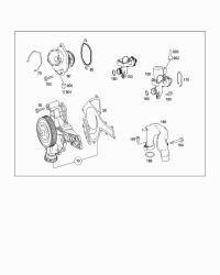 2732000201-WATER PUMP W/SEAL W203/211