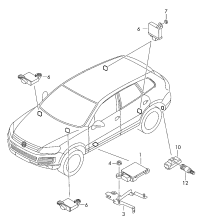 7P6907273F-Cont unit, tire pressure monitor