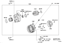 2706031101-ALTERNATOR, 12V 80A 4PK, TOYOTA