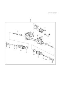 23449526-Repair kit, tie rod inner (incl. 8,10, 11,13)