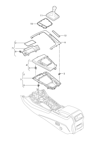 L80D864261A-Plate, center console
