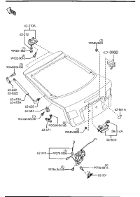 GJ6J63627A-BRACKET(L),DAMPER STAY