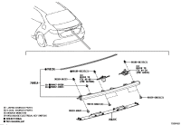 7682702230-Retainer, luggage door trim, no.2