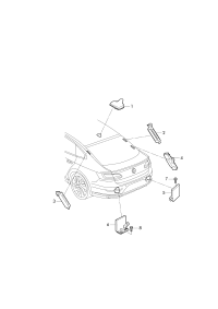 L5Q0035507AH5FQ-Ant assy-roof bright black