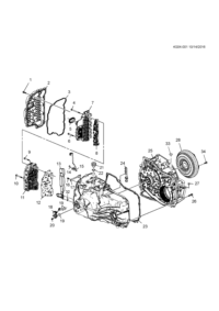 24241898-Bolt, valve body cover (M6X1X30 mm)