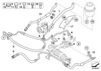 32416796354-STEERING HOSE INTAKE/X5-2003