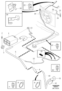 8658483-RADIATOR HOSE W124/E200/E220